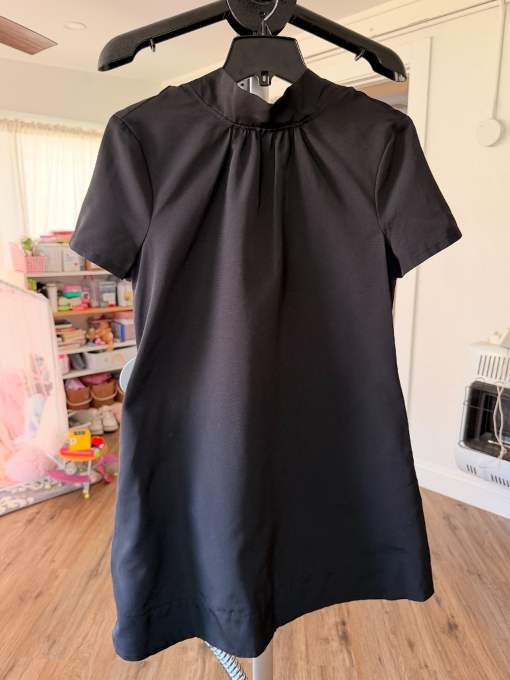 Staud - Mini Ilana High Neck Mini Dress Black Size M NWOT - Picture 5 of 13